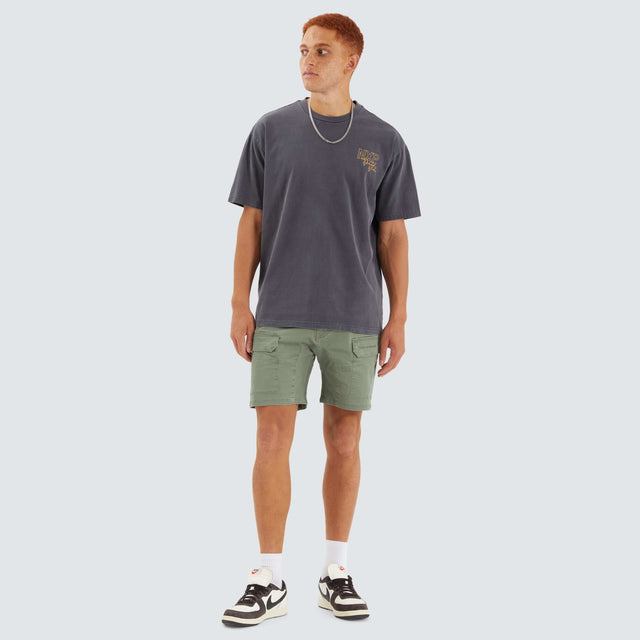 Nena and Pasadena F100 Fine Twill Short Khaki