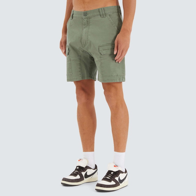 Nena and Pasadena F100 Fine Twill Short Khaki