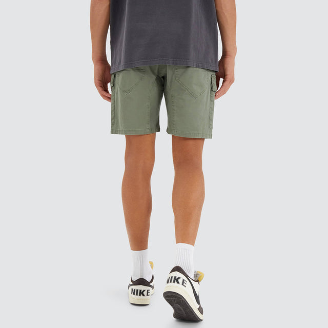 Nena and Pasadena F100 Fine Twill Short Khaki