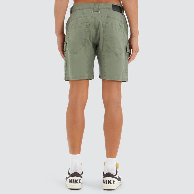 Nena and Pasadena F100 Fine Twill Short Khaki