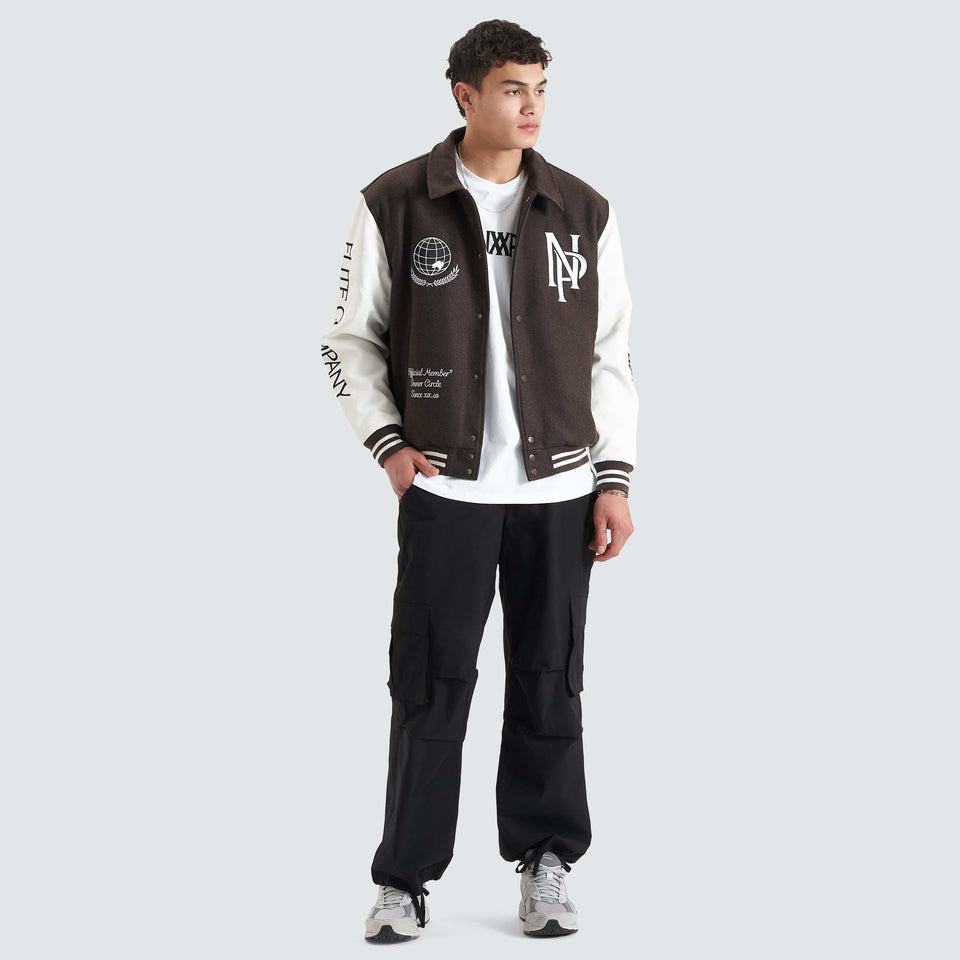 NXP Facade Varsity Jacket in After Dark | Neverland | Neverland Store