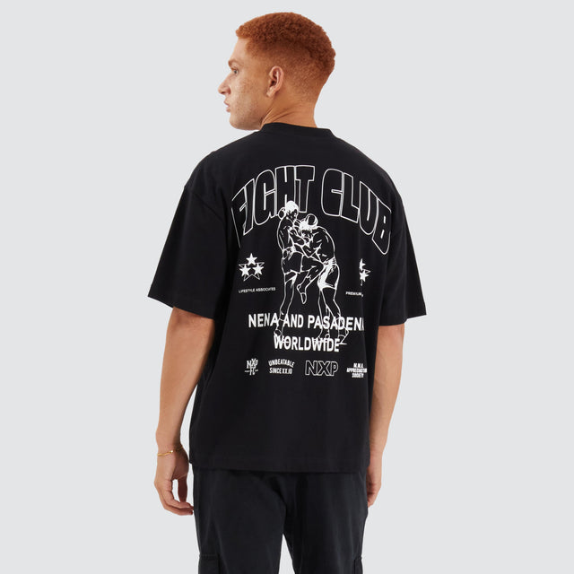 Nena and Pasadena Fight Club Heavy Street Tee Jet Black