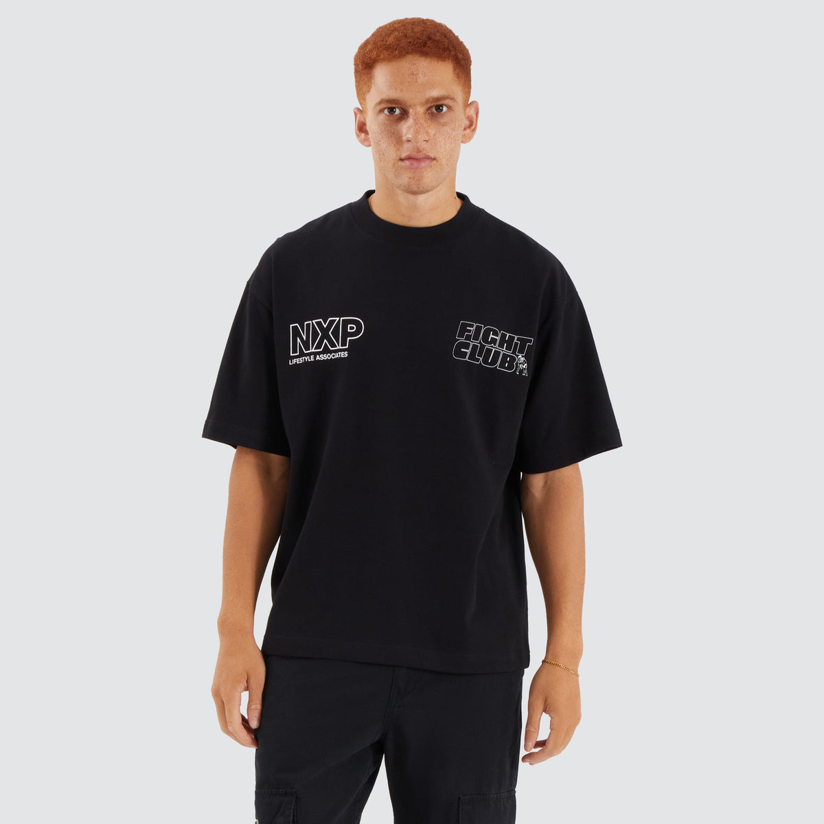 NXP Fight Club Heavy Street Tee in Jet Black | Neverland Store