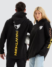 Hawthorn Hawks AFL Dual Curved Hoodie Jet Black