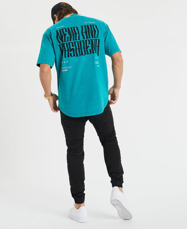 Nena and Pasadena Haze Heavy Box Fit Scoop T-Shirt Pigment Fanfare