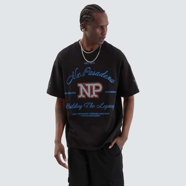 Nena and Pasadena Legacy Loopback Raptor Tee Jet Black