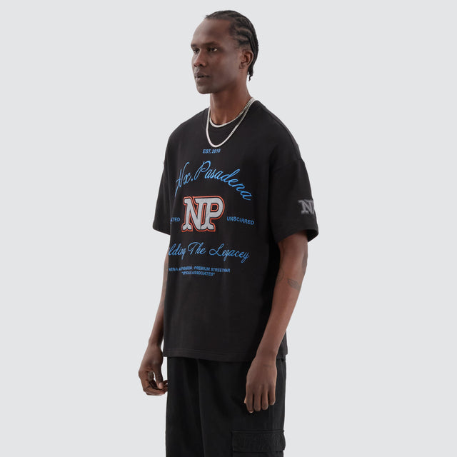 Nena and Pasadena Legacy Loopback Raptor Tee Jet Black