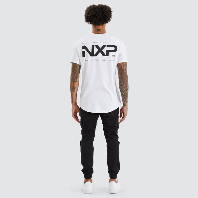 Nena and Pasadena Lostford Tee Optical White