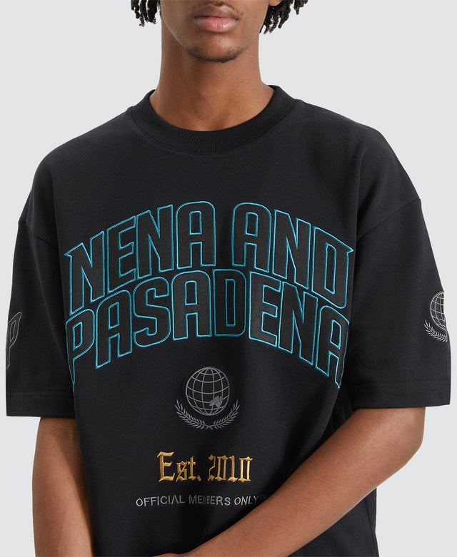 Nena and Pasadena Members Heavy Street T-Shirt Anthracite Black