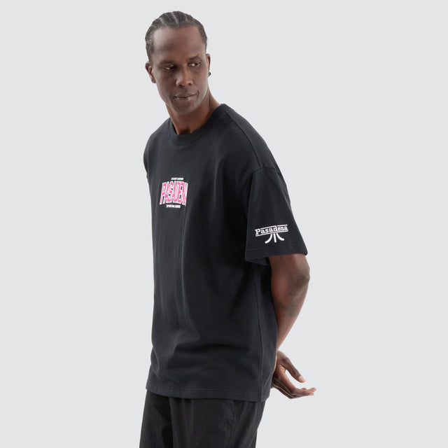 Nena and Pasadena Miami Loopback Raptor Tee Anthracite Black