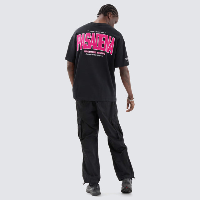 Nena and Pasadena Miami Loopback Raptor Tee Anthracite Black