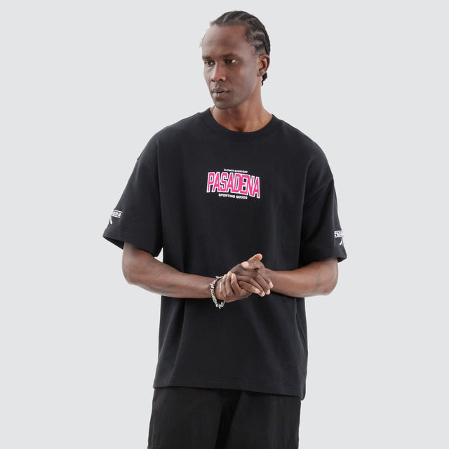 Nena and Pasadena Miami Loopback Raptor Tee Anthracite Black