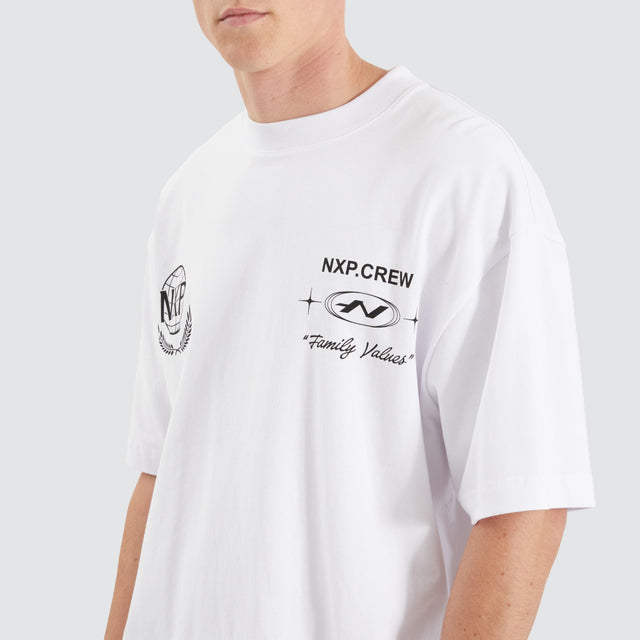 Nena and Pasadena Mode Tee Optical White