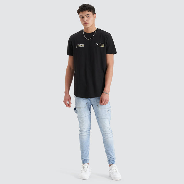 Nena and Pasadena Nave Tee Jet Black