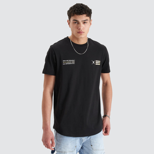 Nena and Pasadena Nave Tee Jet Black