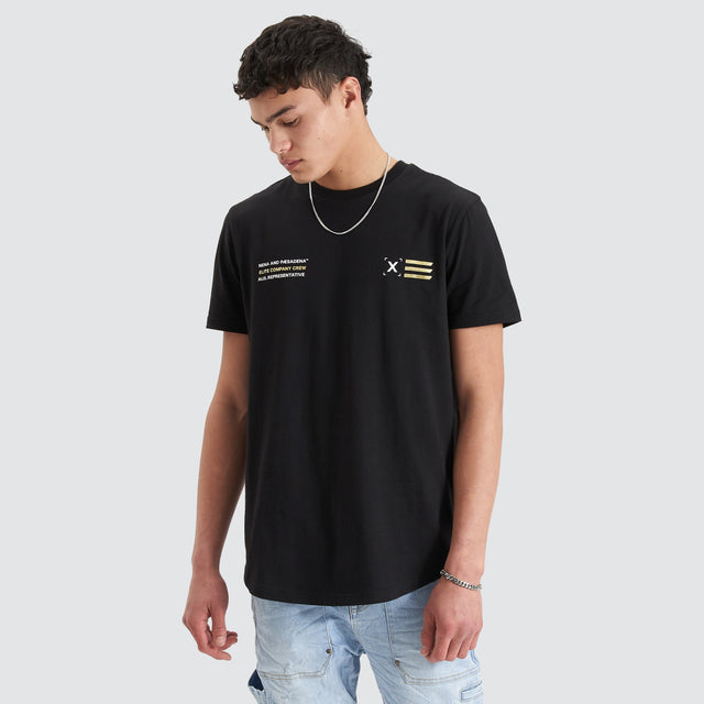 Nena and Pasadena Nave Tee Jet Black