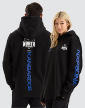 North Melbourne Kangaroos AFL Dual Curved Hoodie Jet Black