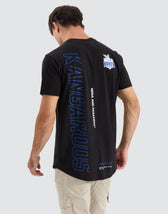 North Melbourne Kangaroos AFL Dual Curved Tee Jet Black