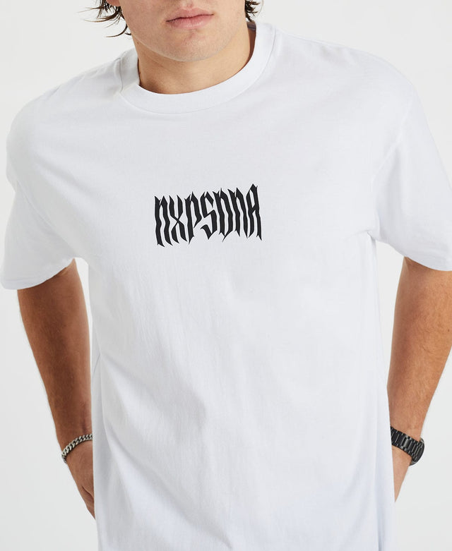 Nena and Pasadena Odessa Heavy Box Fit Scoop T-Shirt White