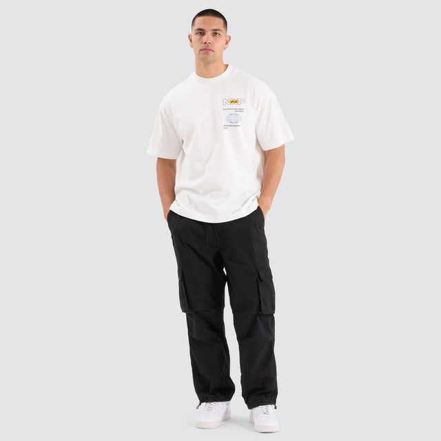 Nena and Pasadena P350 Parachute Cargo Pant Jet Black