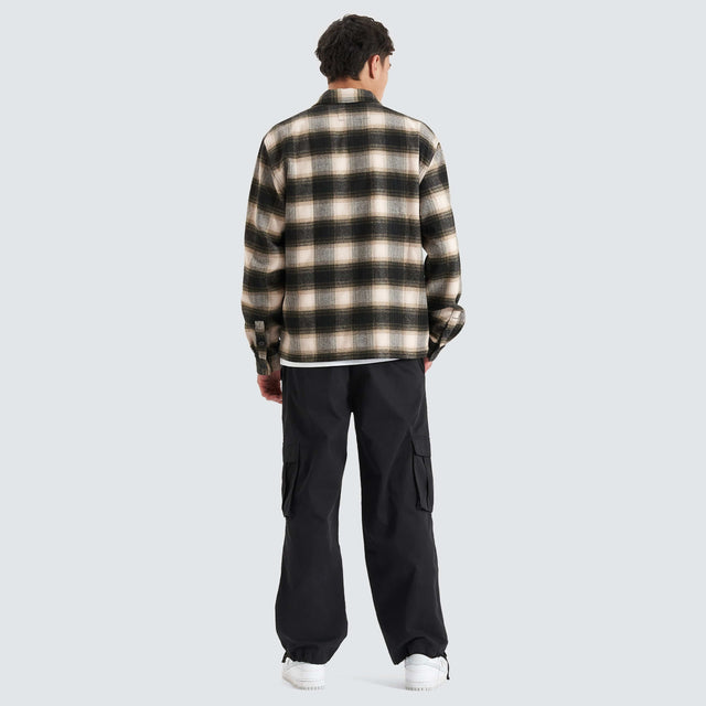 Nena and Pasadena Parametrix Overshirt Natural White Check