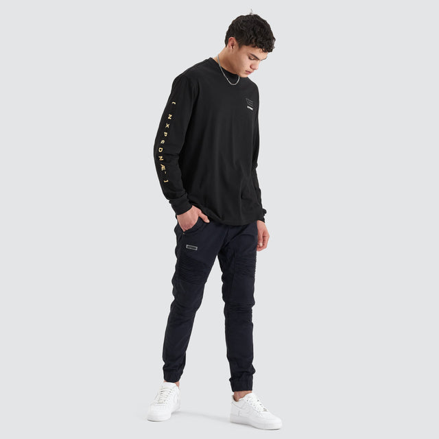 Nena and Pasadena Parti LS Tee Jet Black