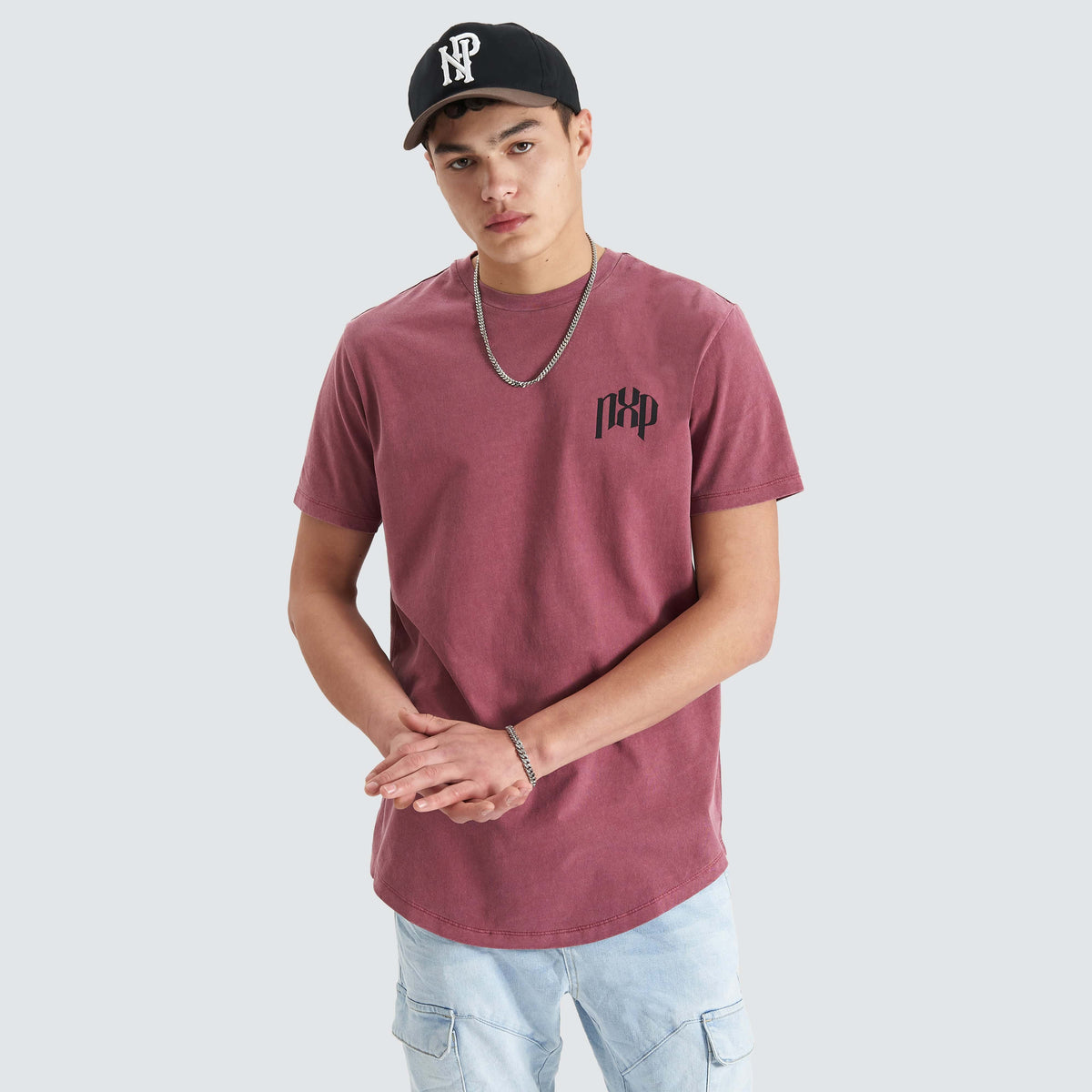 NXP Pods Dual Curved Tee in Pigment Red - Nena and Pasadena | Neverland ...