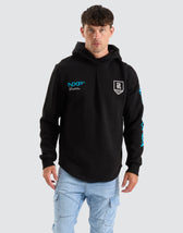 Port Adelaide Power AFL Dual Curved Hoodie Jet Black