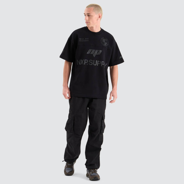 Nena and Pasadena Power Loopback Raptor Tee Jet Black