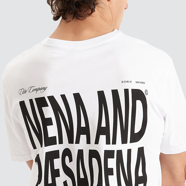 Nena and Pasadena Redeemer Scoop Back Tee White