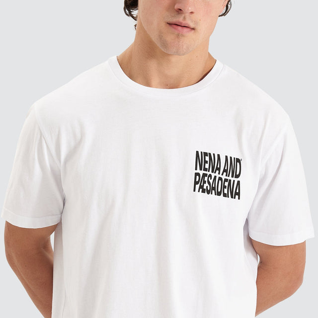 Nena and Pasadena Redeemer Scoop Back Tee White