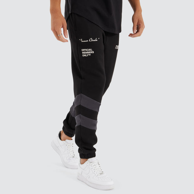 Nena and Pasadena Repetition Trackpants Anthracite Black