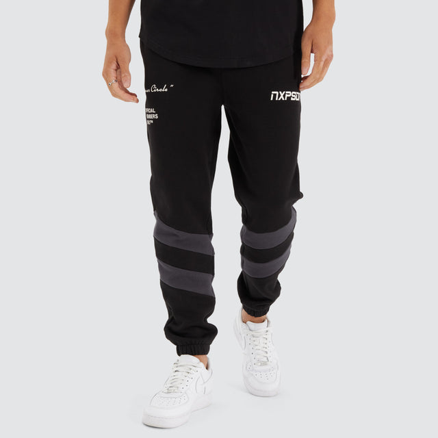 Nena and Pasadena Repetition Trackpants Anthracite Black