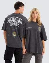 Richmond Tigers AFL Oversized Tee Pigment Black