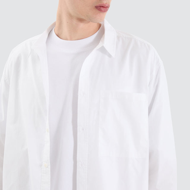 Nena and Pasadena Routine Cube Longsleeve Shirt White