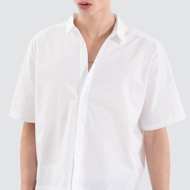 Nena and Pasadena Routine Cube Shortsleeve Shirt White