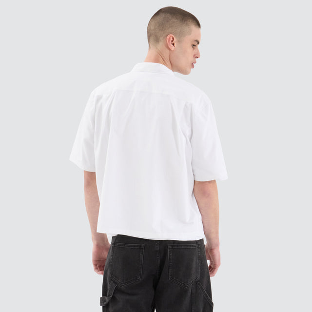 Nena and Pasadena Routine Cube Shortsleeve Shirt White