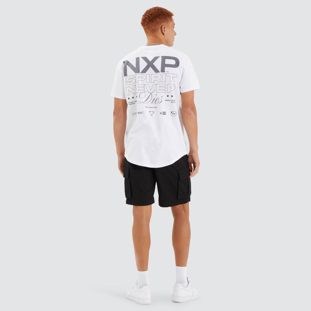 Nena and Pasadena Simulation Dual Curved Tee Optical White