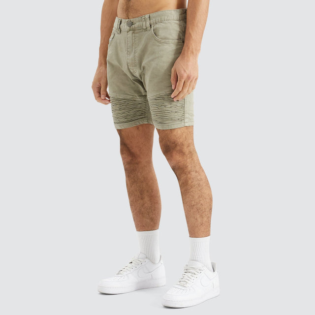 Nena and Pasadena Spitfire Denim Short Laurel Green