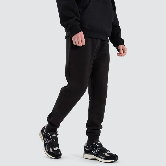 Nena and Pasadena Supply Skinny Trackpant Jet Black