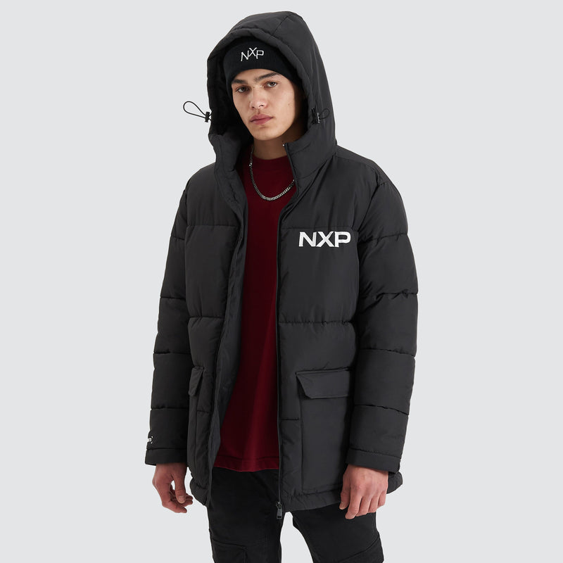 NXP Tectonics Puffer Jacket in Jet Black - Nena and Pasadena ...
