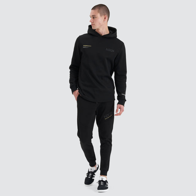 Nena and Pasadena Turret Slim Trackpant Jet Black