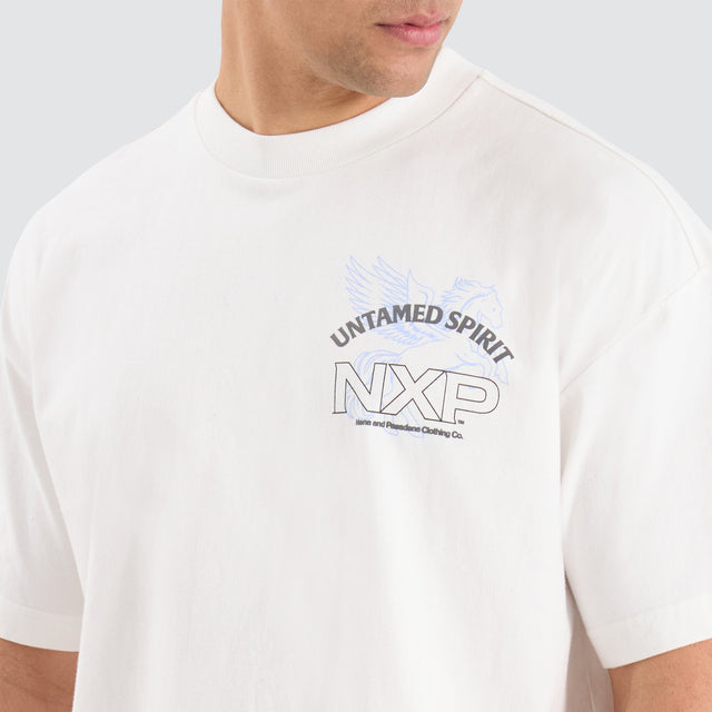 Nena and Pasadena Untamed Raptor Tee Natural White