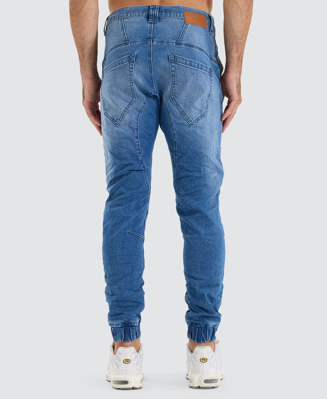 Nena and Pasadena Viper Denim Jogger Kentucky Blue