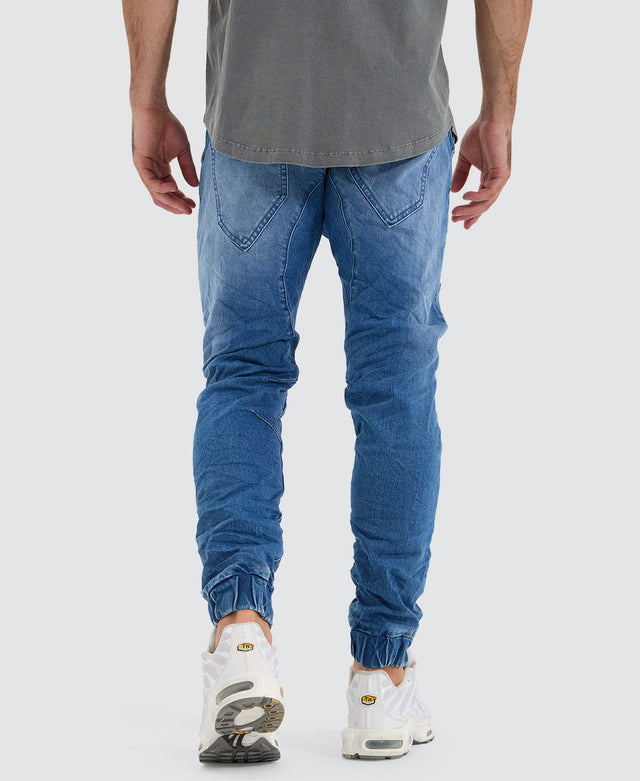 Nena and Pasadena Viper Denim Jogger Kentucky Blue