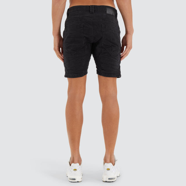 Nena and Pasadena Viper Denim Short Black