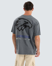 West Coast Eagles AFL Box Fit Tee Pigment Charcoal