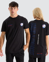 Western Bulldogs AFL Dual Curved Tee Jet Black