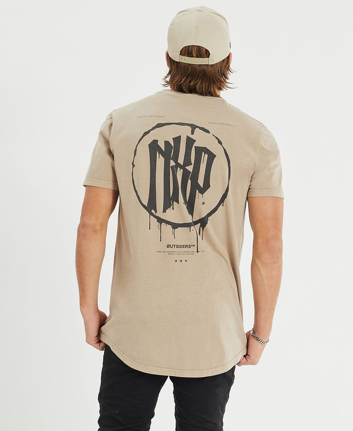 Back cap hot sale t shirt