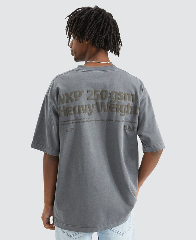 Nena & Pasadena Anvil Oversized T-Shirt Pigment Charcoal
